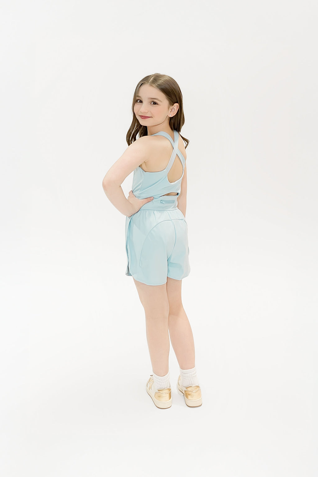 Haddie Romper - Blue