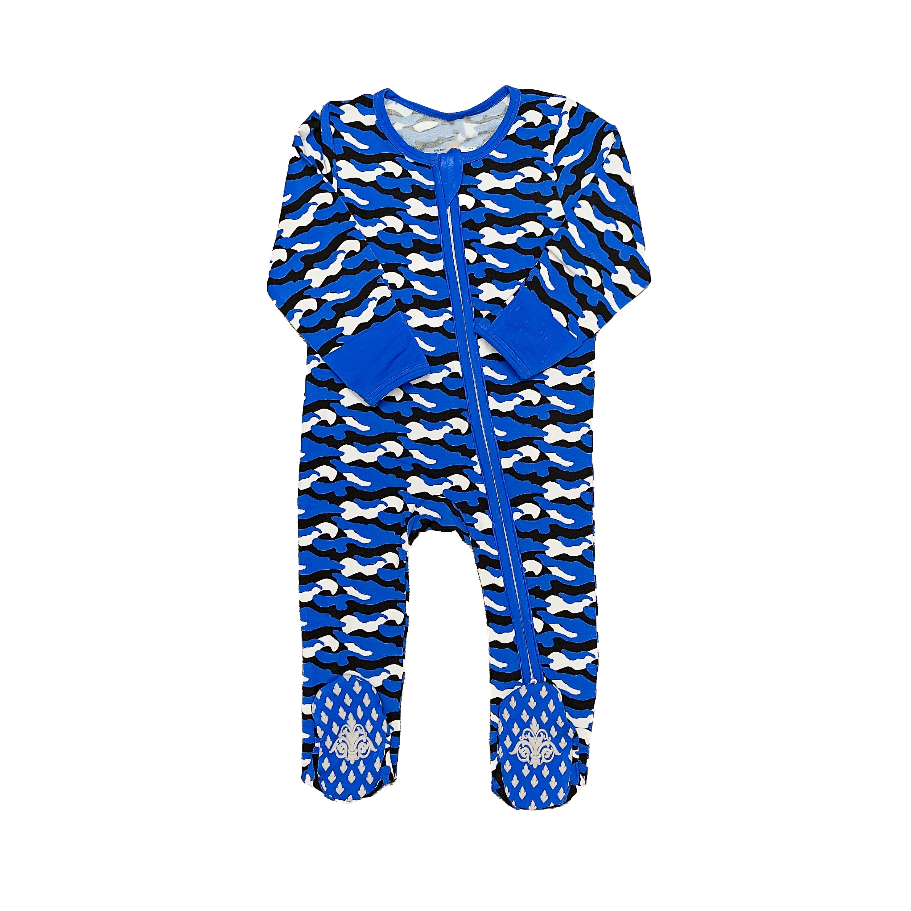 Royal Blue Camo Romper