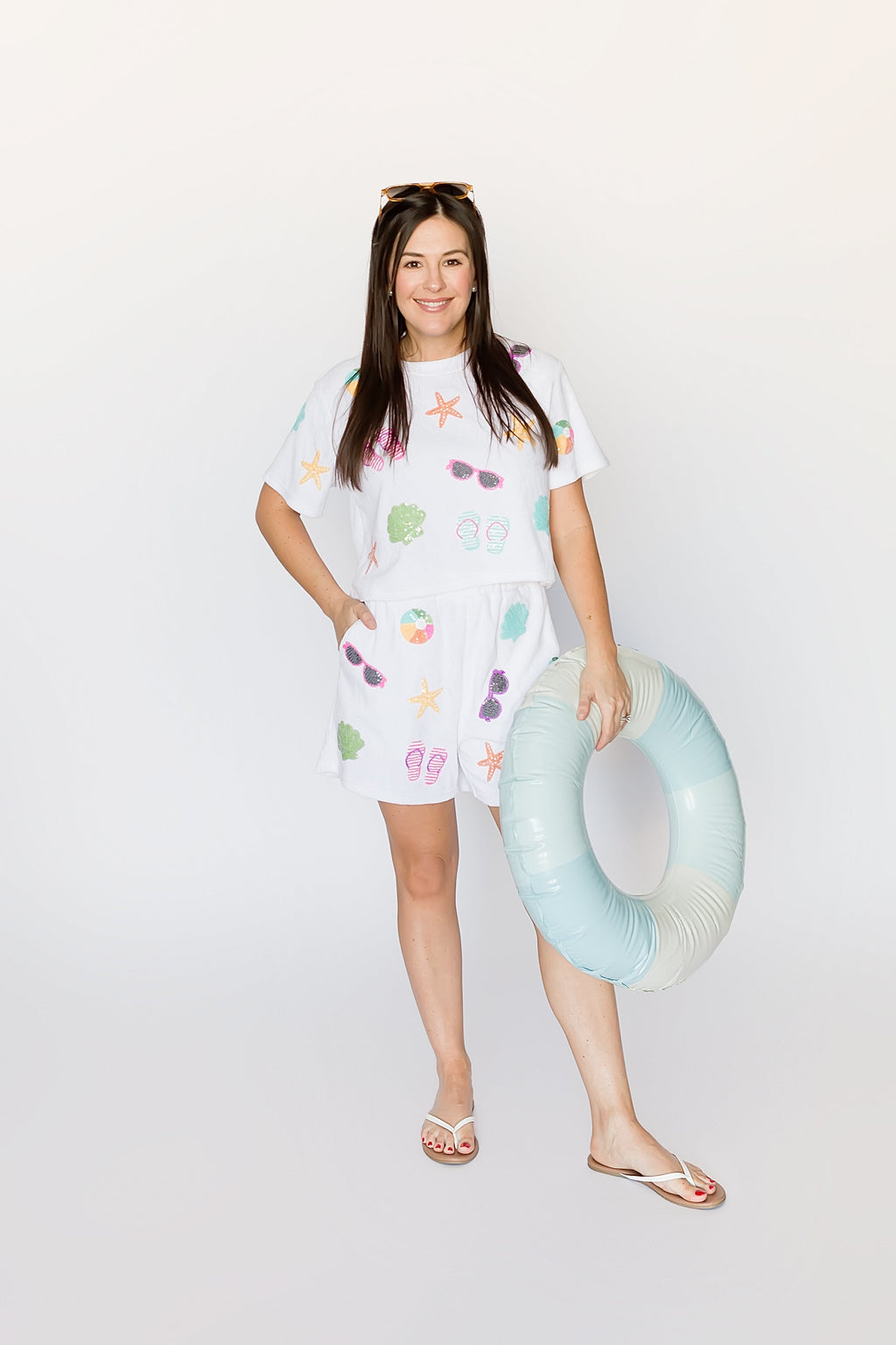 Beach Terry Cloth White Bottom