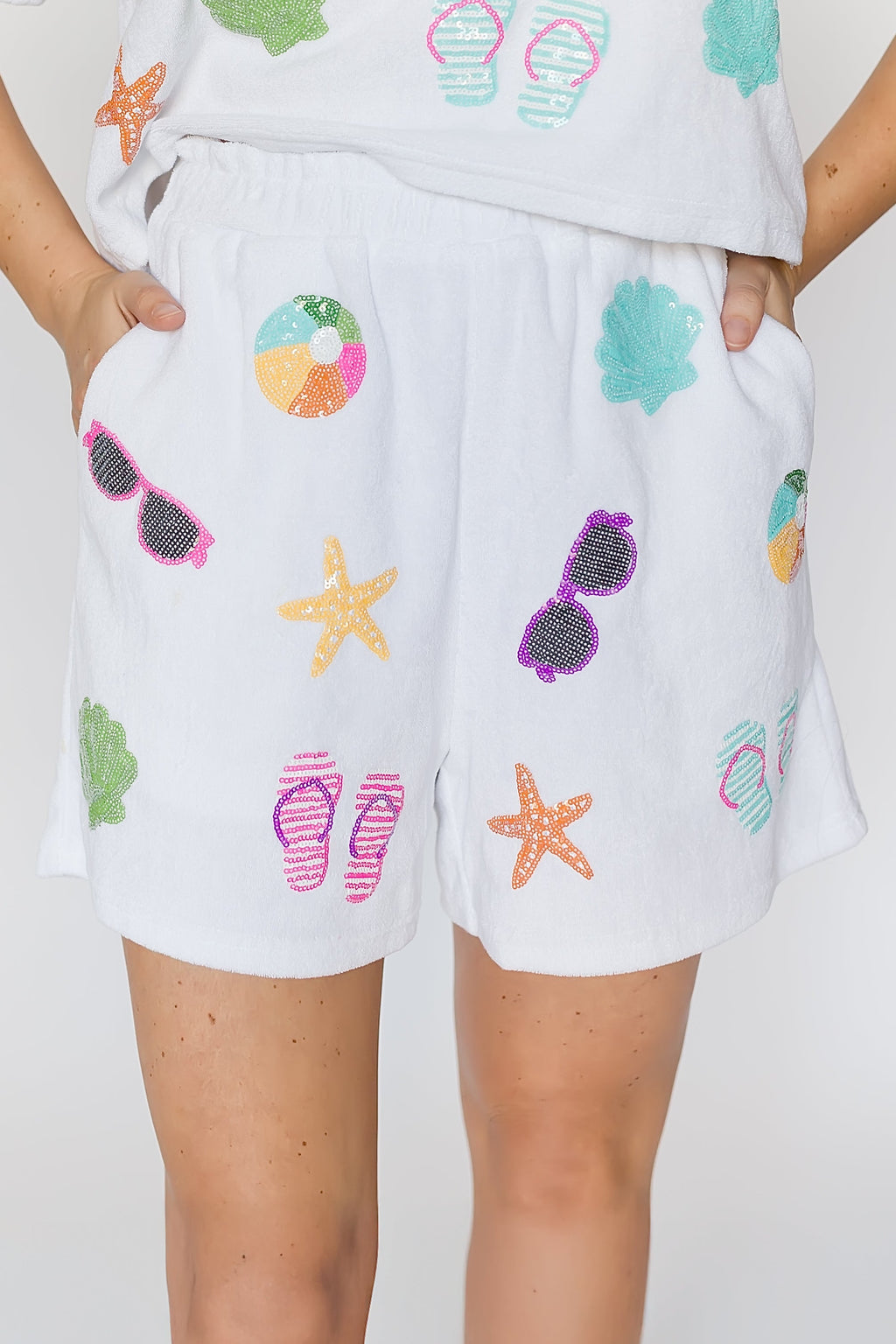 Beach Terry Cloth White Bottom