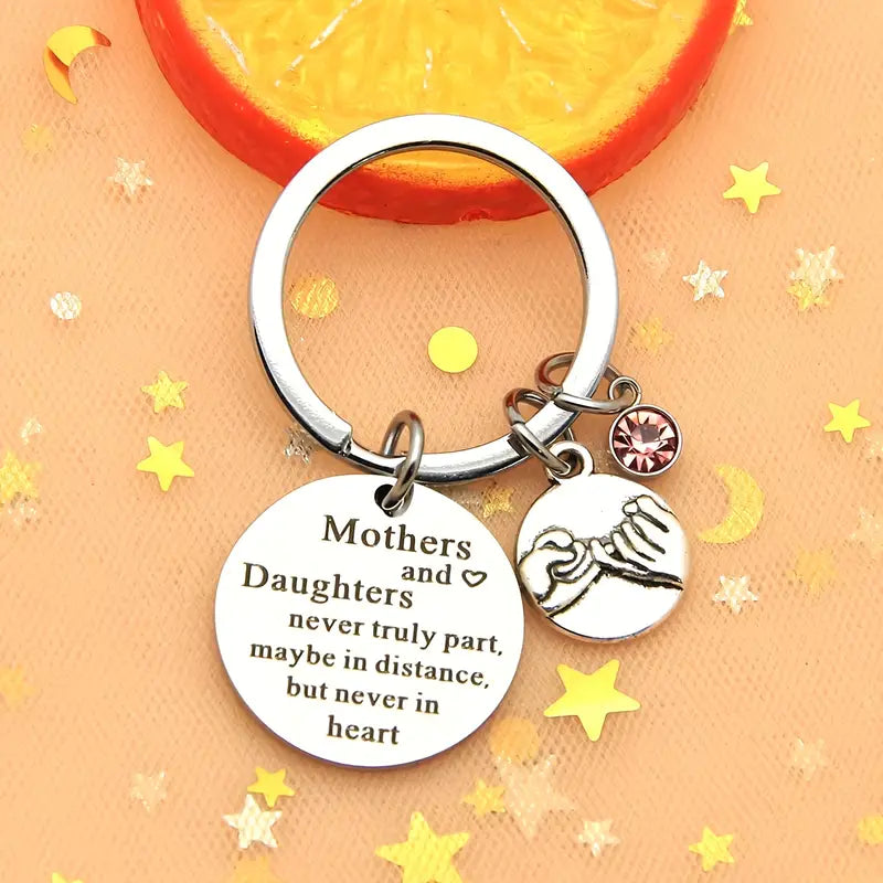 Stainless Steel Keyring Gift for Mother and Daughter