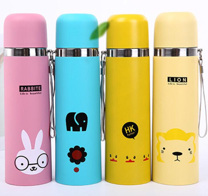 Vacuum Insulated Stainless Steel Cartoon Water Bottle