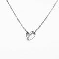 S925 heart-shaped zircon necklace