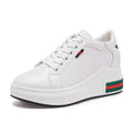 Elevated Sneakers, Versatile Lace-Up White Shoes