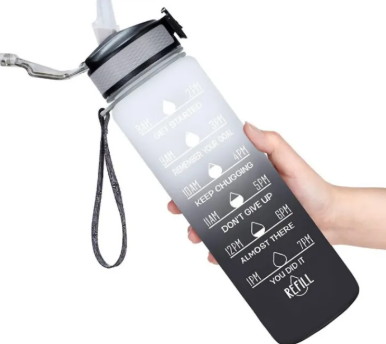 Gradient Color Sports Water Bottle