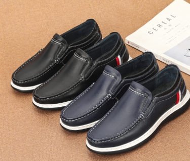 Genuine Leather Casual Men's Shoes - Fashion Brand