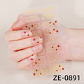 Gradient Onion Powder French Nail Applique Nail Stickers