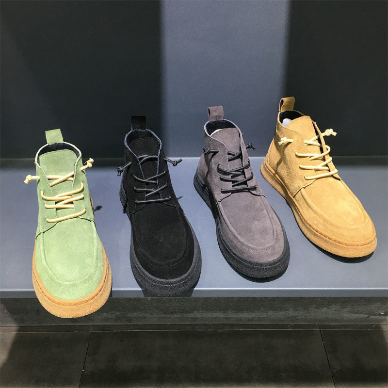 Trendy Casual High-Top Thick Sole Shoes