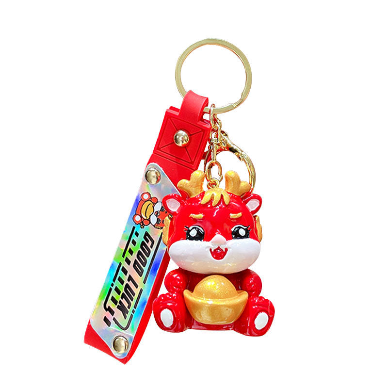 Creative Fashion Small Dragon New Year Keychain Pendant