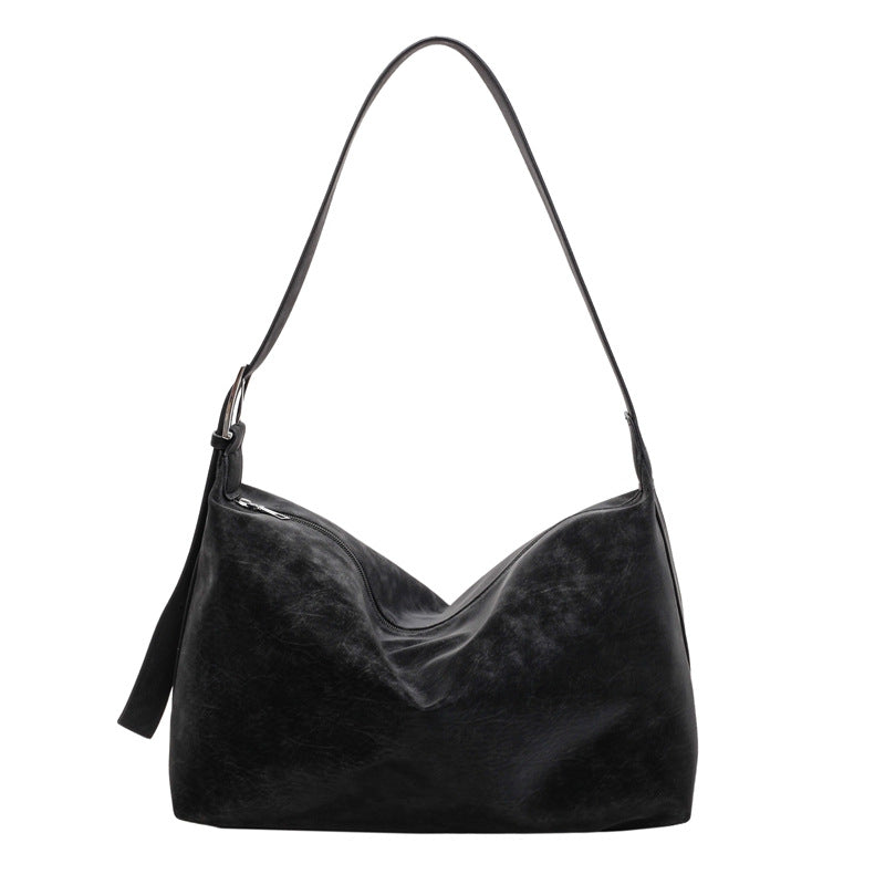 Womens Stylish Casual Minimalist High-Capacity Crossbody Bag