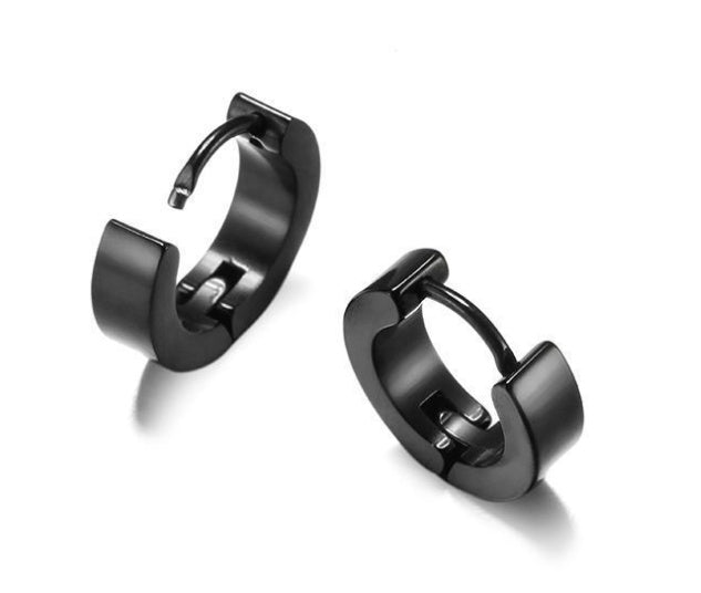 Simple Electroplated Stainless Steel Earrings