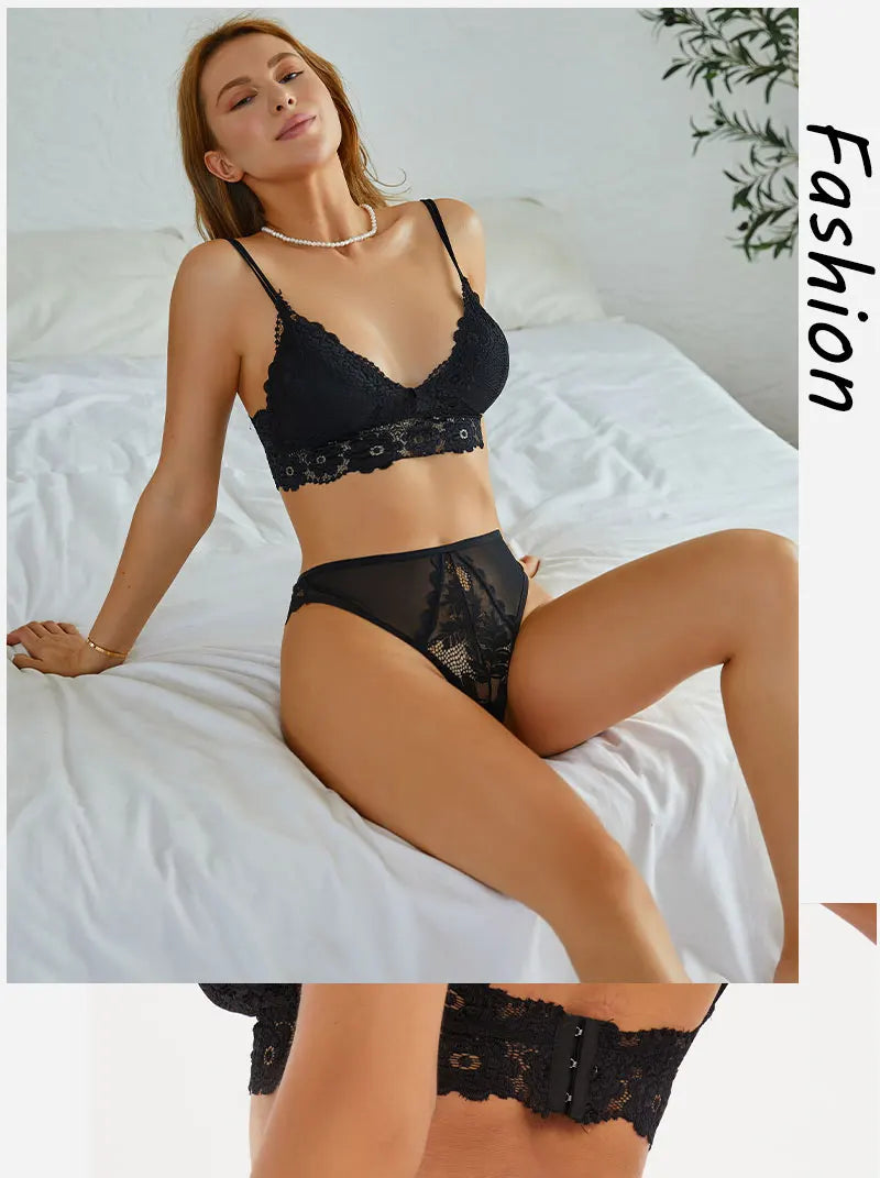 Women Sexy Lace Thongs Ladies Solid Color G-String Panties Floral Perspective Underwear Female Soft Breathable Intimate Lingerie