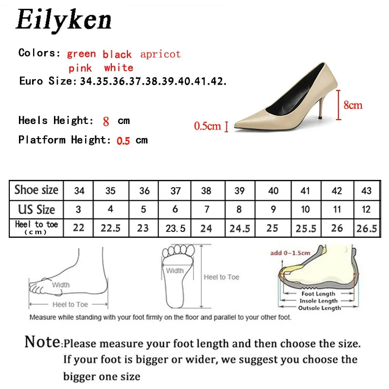 Eiyken Sexy Green Thin High Heels Pumps Women Pointed Toe Slip On Shoes Elegant Prom Wedding Stripper Ladies Sandals
