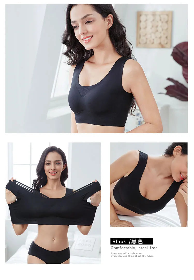 Women's Underwear Women Sexy Bra Large Big Size 5XL 7XL 95D 52D Intimate Sexy Woman Hot Bra Soft Comfortable Sleep Active Bras