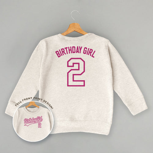 Birthday Girl Varsity #2 (Kids Back Print)