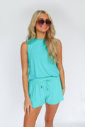Teal High Low Tank