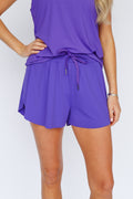 Purple Butterfly Shorts