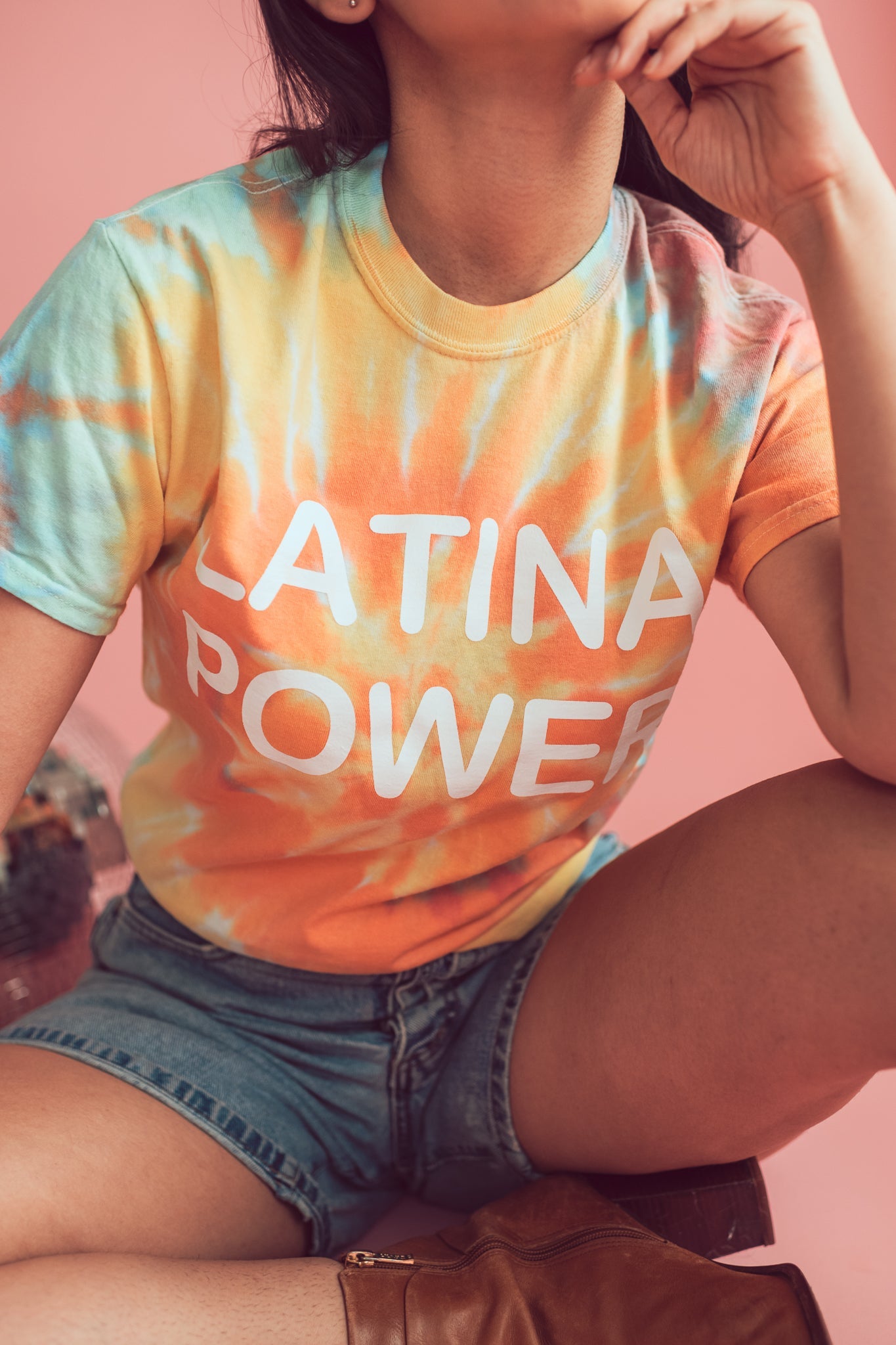 Tie dye Latina Power Tee