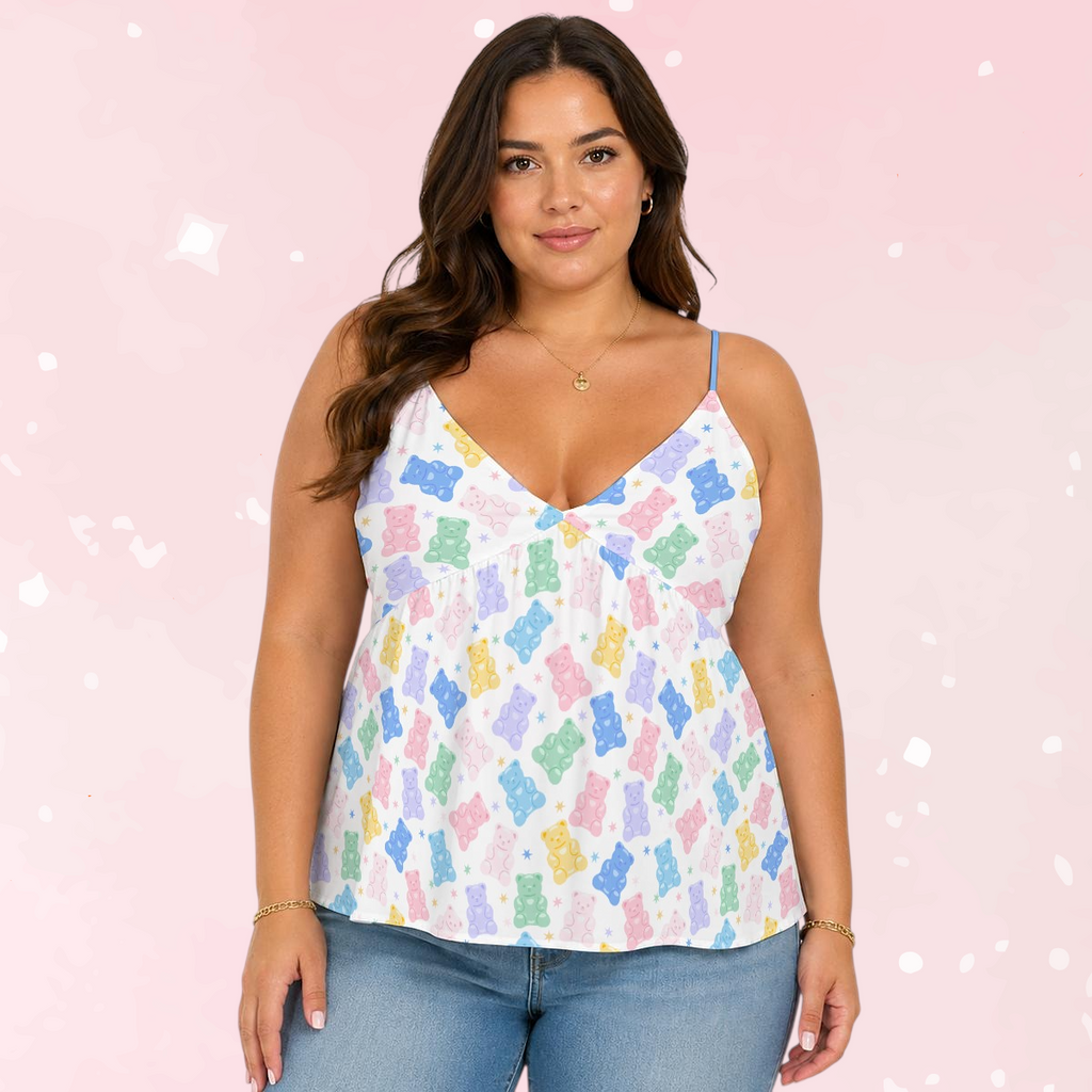 Gummy Bear Picnic Peplum Cami