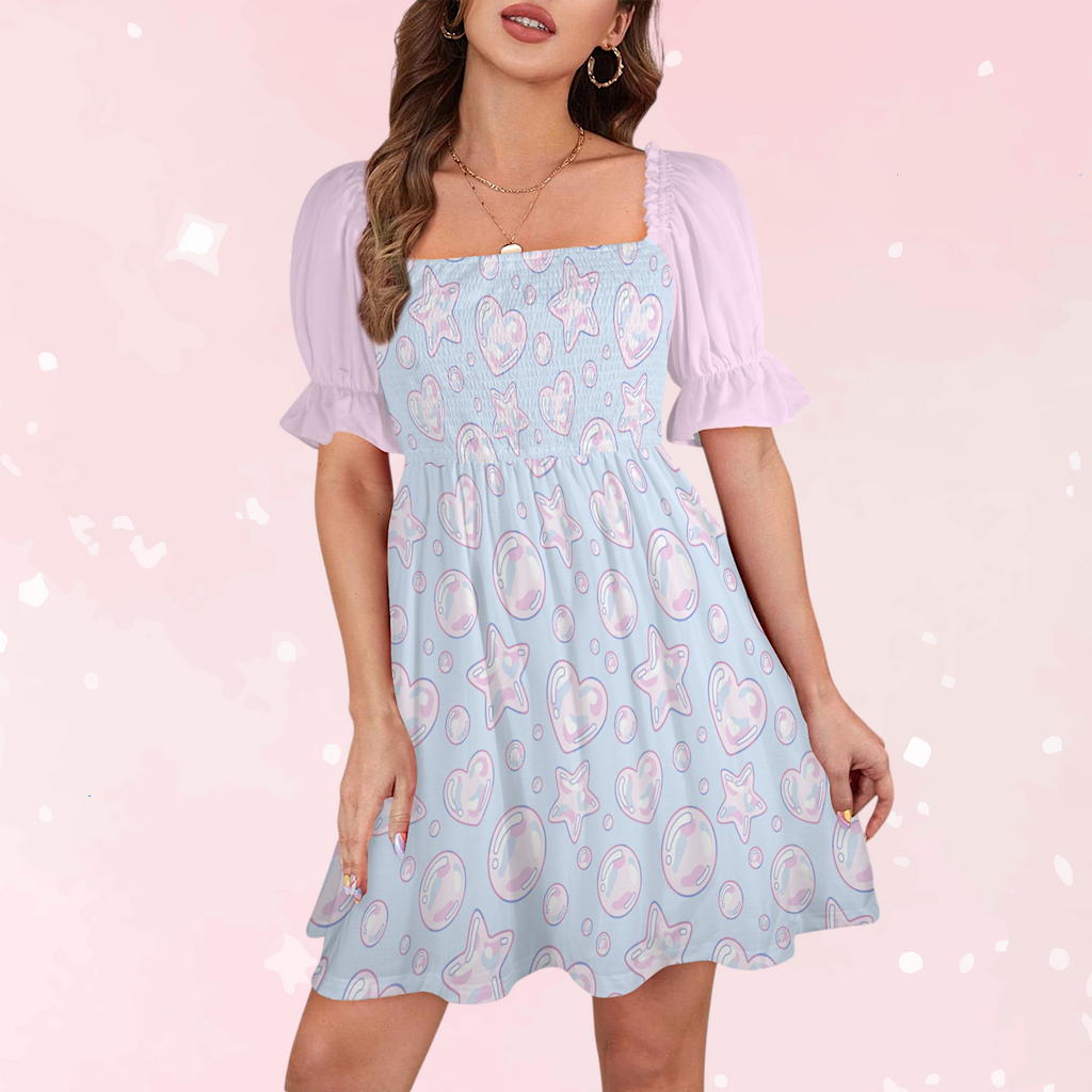 Kawaii Bubbles Sweetheart Dress