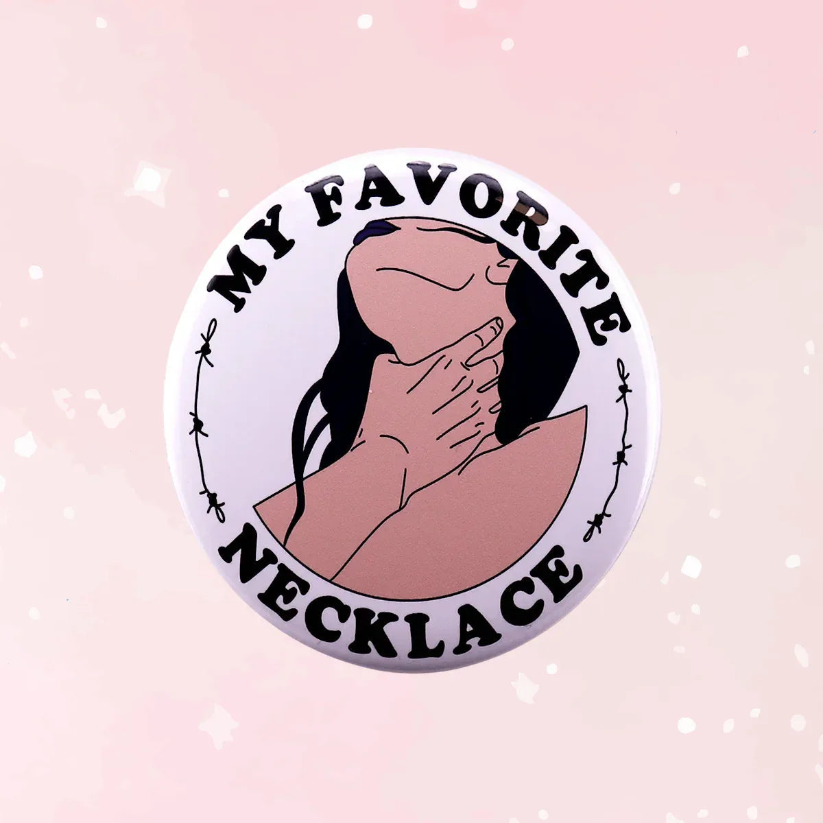 My Favorite Necklace BDSM Button