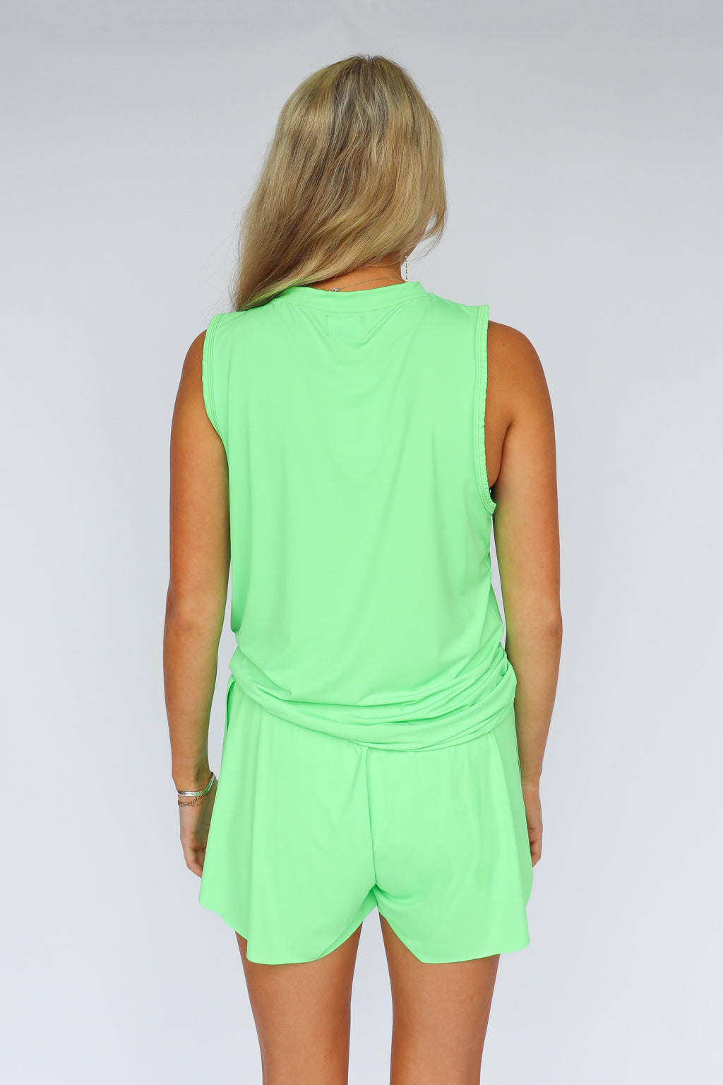 Neon Green Butterfly Shorts
