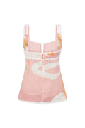 Spring Summer Sleeveless Vest Pants Printing Vacation Pocket Two Piece Set for Women