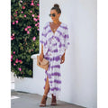 Spring Summer Lace Tie Dye Loose Dress Home Casual Dress