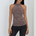 Casual Vest Women Summer Waist Slimming Polka Dot Printed All Matching Top Women