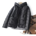 90% White Duck Down Women Down Jackets 2023 New Female Stand Collar Single-Breasted Puffer Jacket Casual Loose Hooded Parkas