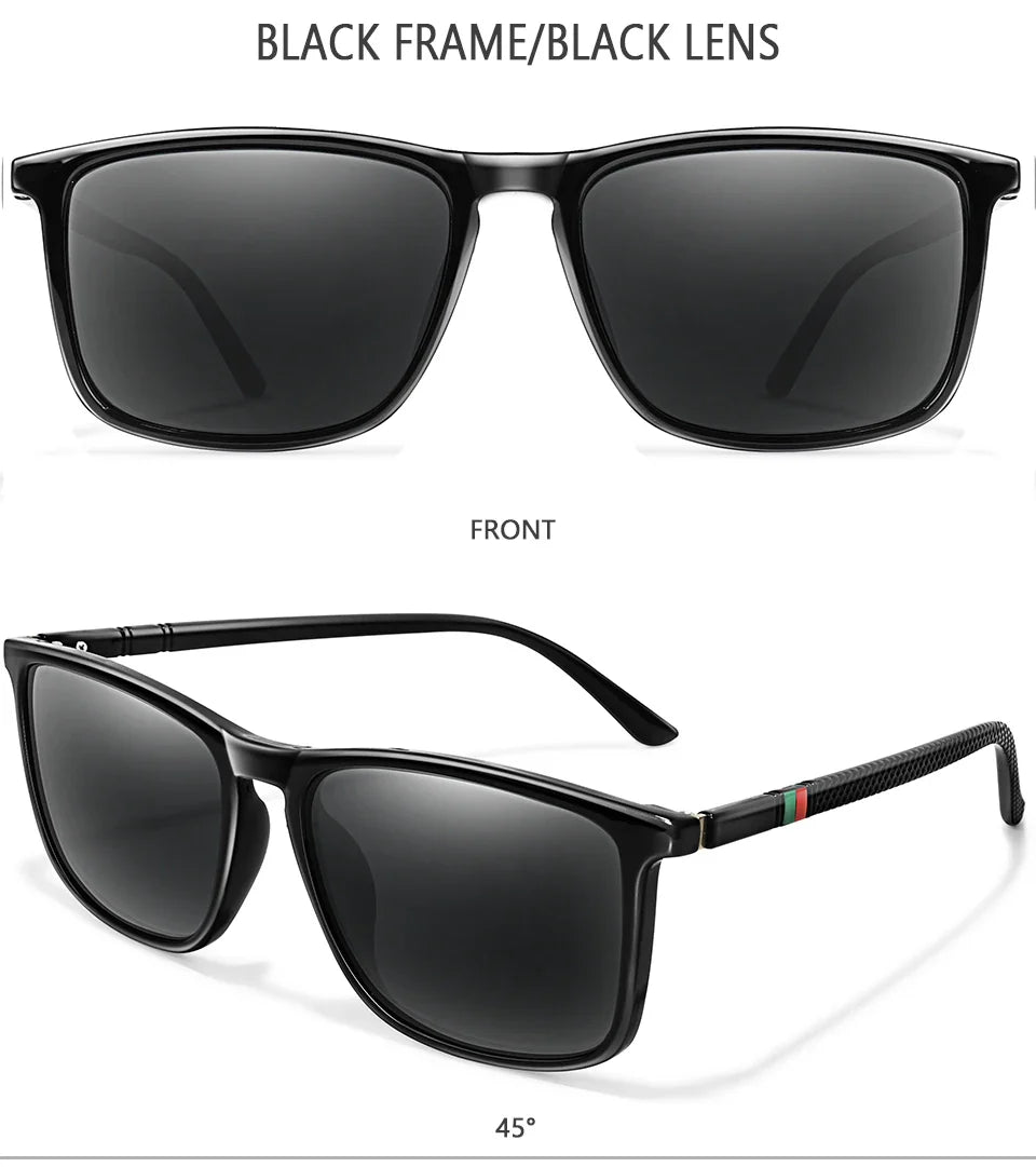 Luxury Square Vintage Polarized Cycling Sunglasses Men Women Fashion Travel Driving Fishing Sun Glasses Male Eyewear UV400