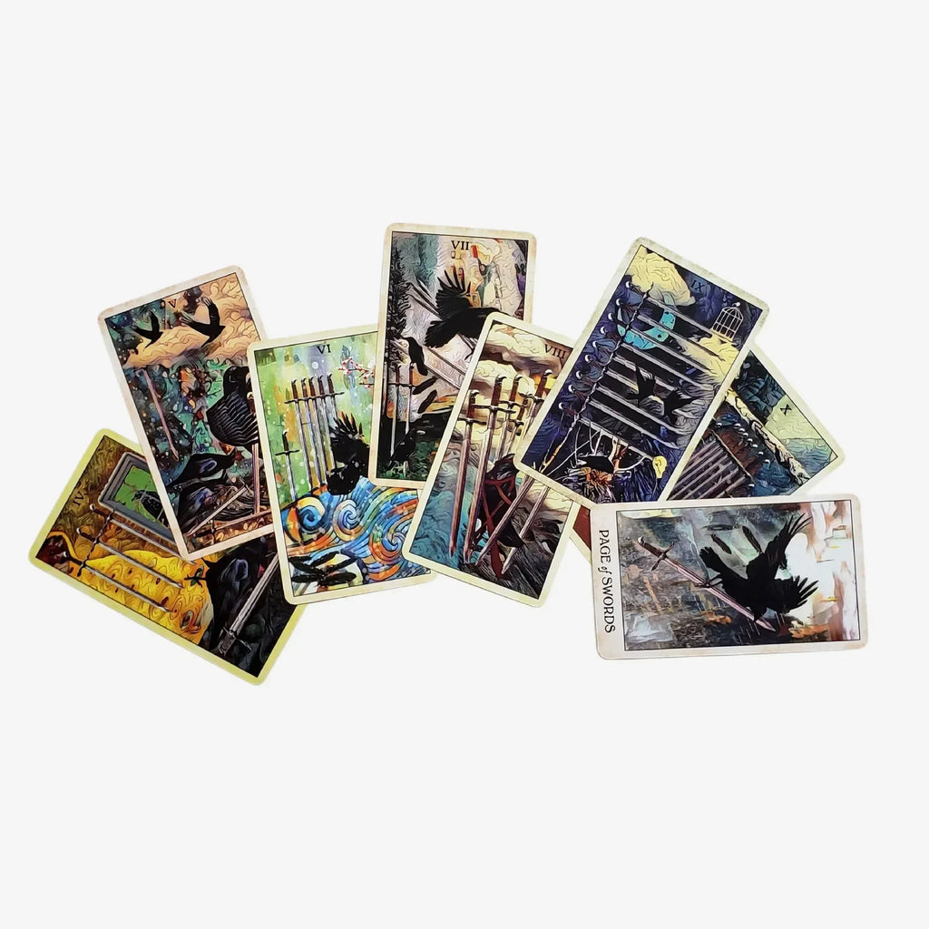 1Pcs Deck Tarot Crow tarot cards Divination English version Tarot Deck Card Oracle Card Board Game for Adult with PDF Guidance