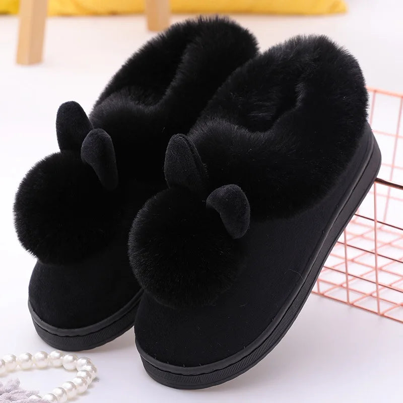 Fluffy Women's Slippers Flats Luxury Designer Woman Shoes Casual Ankle Boots Female Winter Indoor Elegant Fuzzy Fur Slides Soft