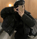 2026 New Winter Clothing Parkas Women's Outwear Short Coats Korean Rhinestone Coat Ladies Thickened Warm Cotton Puffer Jackets