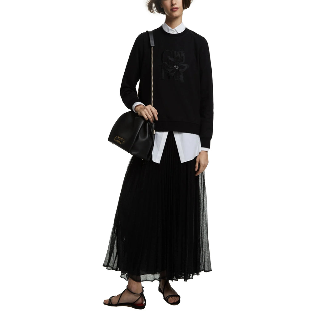 CHCH Spring Autumn New Women's Sweatshirts Coats Clothes Tops Clothing Hooded Long Sleeved Round Neck Pullover Top