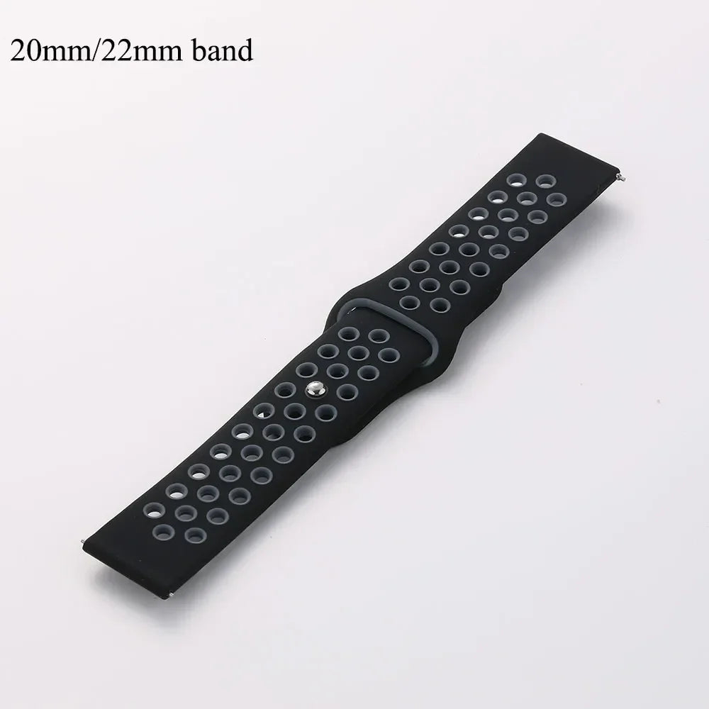 20mm 22mm Bracelet for Amazfit strap Silicone GTS/2/2e/GTS2 Mini/GTR 42mm/47mm/GTR2/2e/stratos 2/3 Sport Watch band Amazfit bip