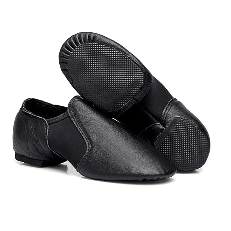 Genuine Leather Jazz Dance Shoes For Girls Brown Black Anti-Slip Jazz Shoes Adult Dance Sneakers High Quality Jazz Shoes