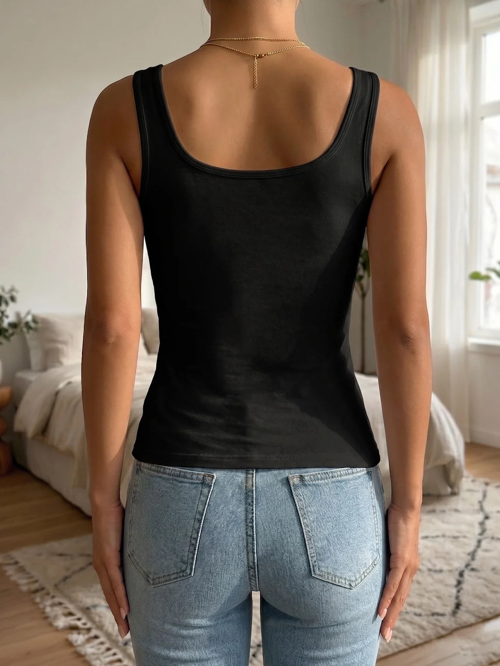 Daily Women Sleeveless Tank Top Solid Padded Bra Camisole Korean Basic Underwear Casual Sports Women's Top S-XL