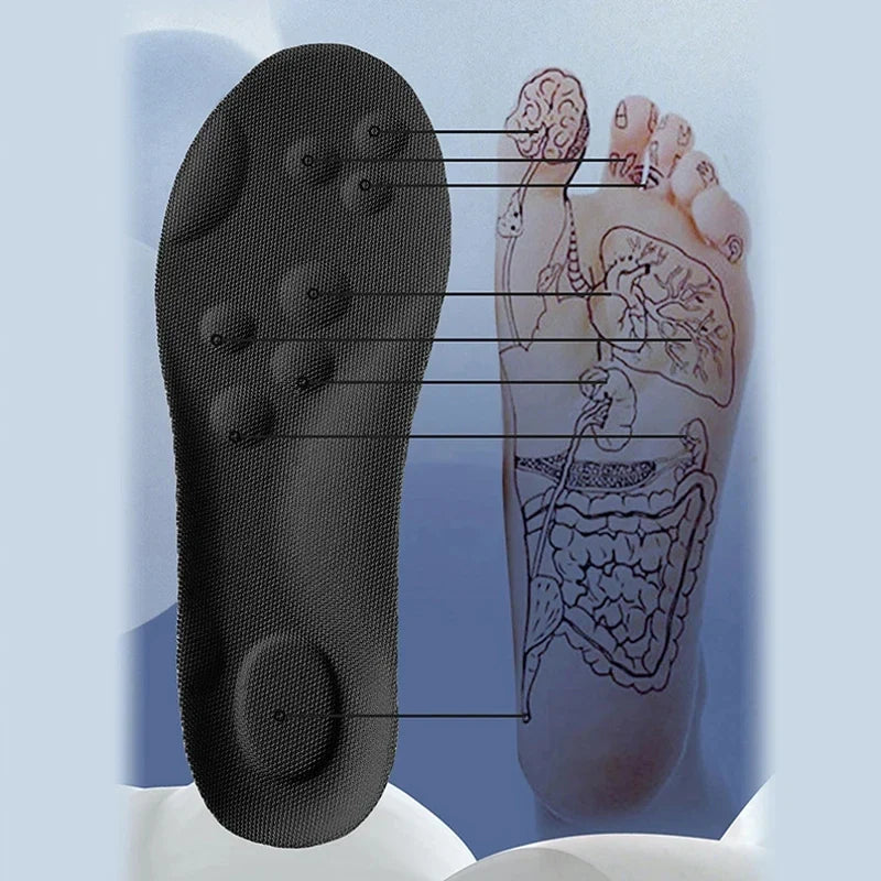 Latex Sport Insoles High Elasticity Soft Shoe Pads Arch Support Orthotic Insoles Breathable Deodorant Shock Absorption Cushion