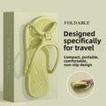 Foldable Travel Slippers Unisex EVA Flip Flops Hotel Non Slip Bathroom Indoor Outdoor Portable Lightweight Comfortable