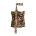 MUJER Leopard Print Tulle Crop Top Woman Ruched Off Shoulder Bandeau Top Women Sleeveless Backless Tube Top Summer Sexy Tops