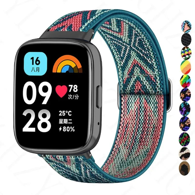 Watch Band For Redmi Watch 3 Active Strap Nylon Elastic Replacement Wristband For Xiaomi Redmi Watch 3  Bracelet Correa
