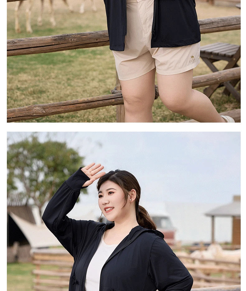 Ice Silk Long Sleeve Sunscreen Clothing 3XL 4XL UPF 50+ UV Protection Thin Breathable Sun-Proof Coat Ice Silk Sunscreen Jacket