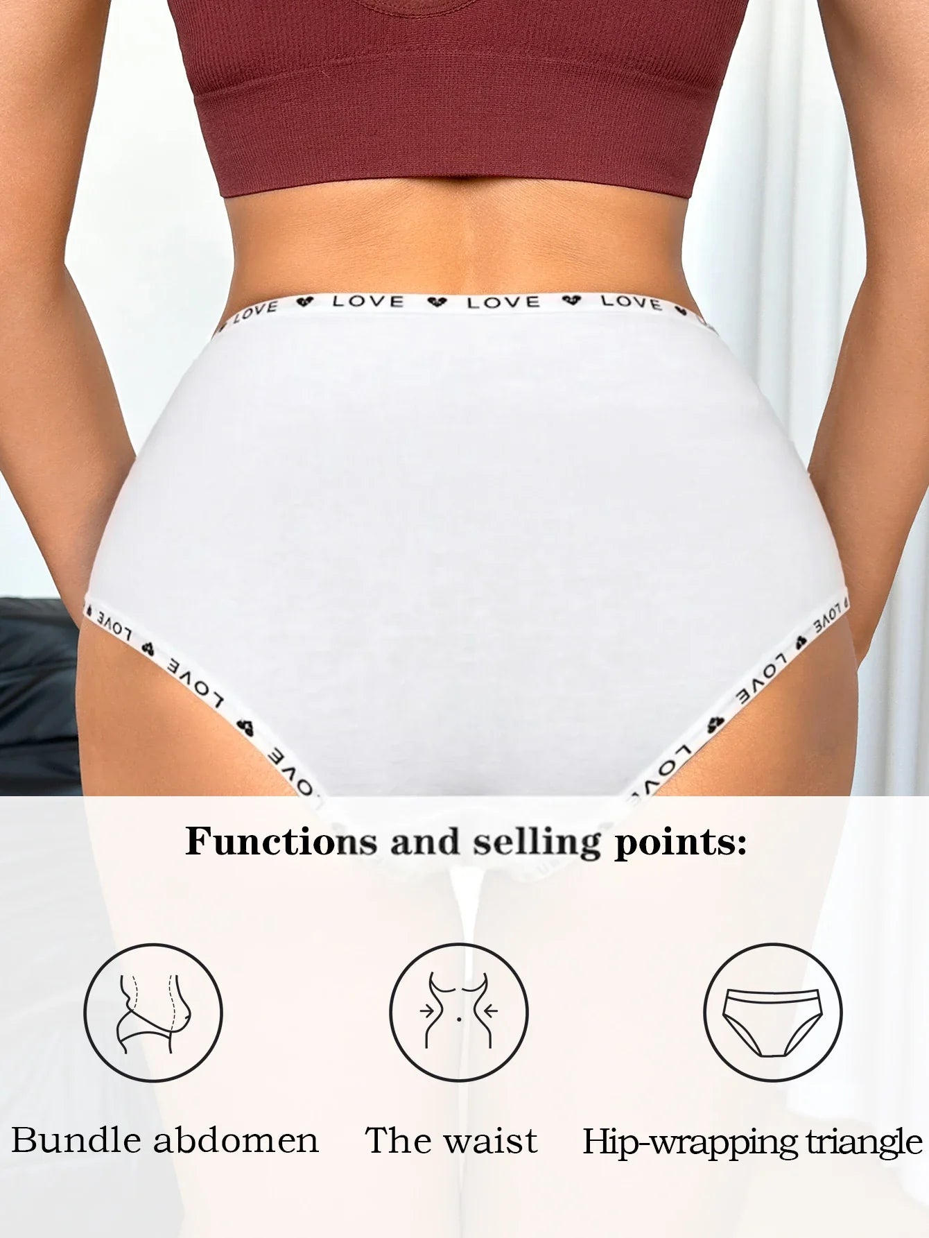 S-XXL Seamless Women Panties Daily High Waisted Soft Underwear Female Solid Color Briefs Ladies Intimate Wear