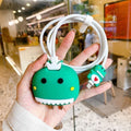 Flowers Protector Case For iPhone 16 15 14 13 12 11 Pro Max 18W/20W TPU Cable Organiser Bite Cord USB Cable Charging Head Winder