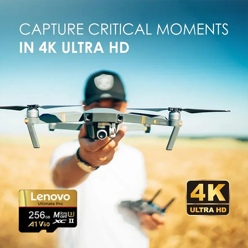 Lenovo 1TB Memory Card Stable Performance for Camera Surveillance Devices High Speed Micro TF SD Memory Card 512GB 256GB 128GB