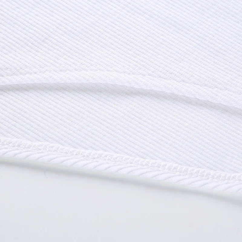 White Strappy Bodysuit Sexy Backless Ribbed Bodysuit Romper string femme sexy Sleeveless Tank Top gloved bodysuit Body Female