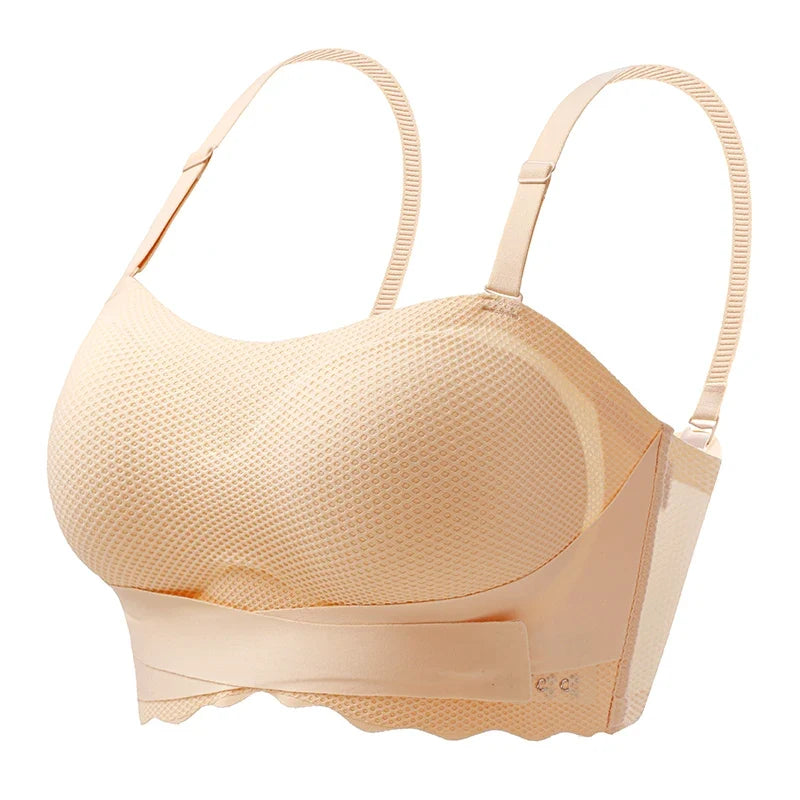 Wireless Wedding Brassiere Push Up Bras Lingerie Sexy Bralette Strapless Bras Invisible Tube Tops Seamless Breathable Bras M-6XL