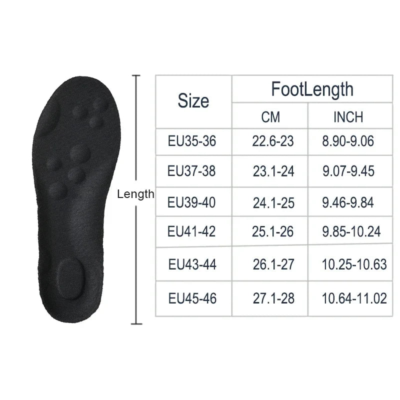 Latex Sport Insoles High Elasticity Soft Shoe Pads Arch Support Orthotic Insoles Breathable Deodorant Shock Absorption Cushion