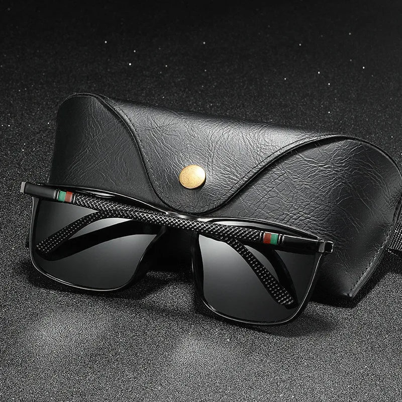Polarking New Luxury Polarized Sunglasses Men Driving Shades Male Sun Glasses Vintage Travel Fishing Classic Sun Glasses 400